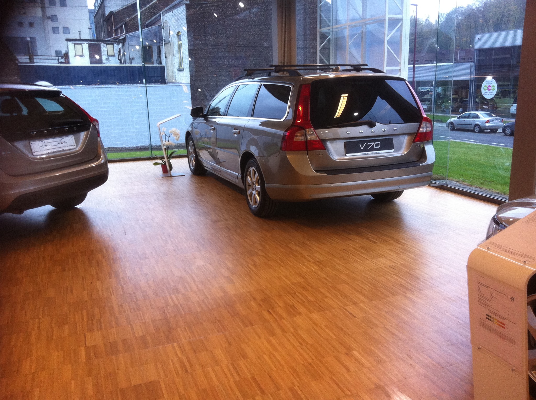 parquet pour magasin lamelles sur chant