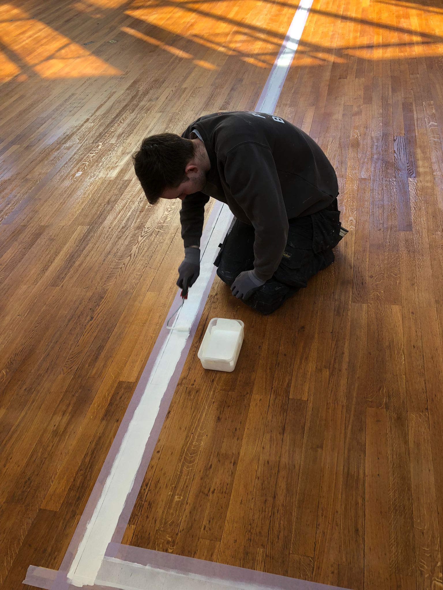 parquet salle de sport